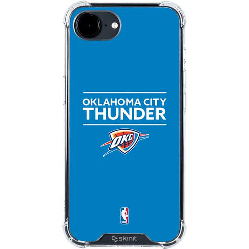 NBA Oklahoma City Thunder Standard - Blue iPhone 16e Clear Case
