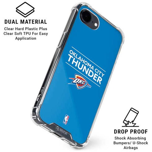 NBA Oklahoma City Thunder Standard - Blue iPhone 16e Clear Case