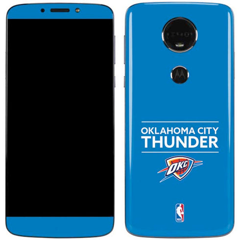 NBA Oklahoma City Thunder Standard - Blue Moto E5 Plus Skin