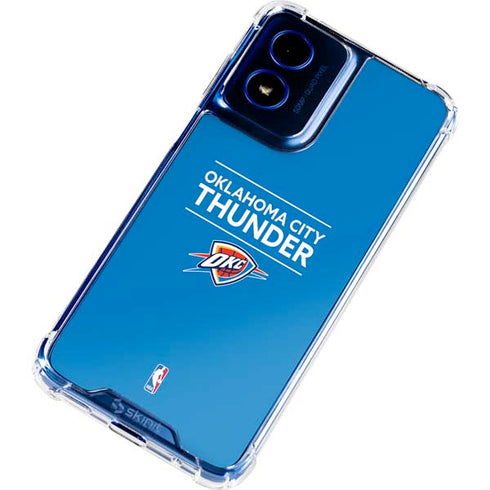 NBA Oklahoma City Thunder Standard - Blue Moto G Play 4G (2024) Clear Case