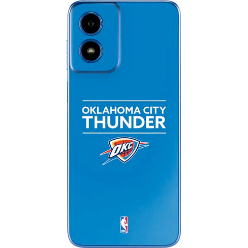NBA Oklahoma City Thunder Standard - Blue Moto G Play 4G (2024) Skin