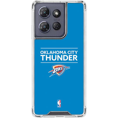 NBA Oklahoma City Thunder Standard - Blue Moto G Play 5G (2025) Clear Case