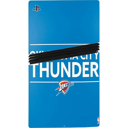 NBA Oklahoma City Thunder Standard - Blue PS5 Pro Console Skin