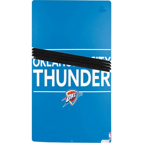 NBA Oklahoma City Thunder Standard - Blue PS5 Pro Console Skin