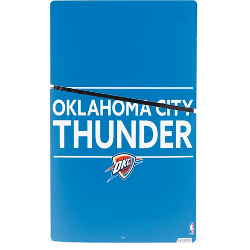 NBA Oklahoma City Thunder Standard - Blue PS5 Slim Digital Edition Console Skin
