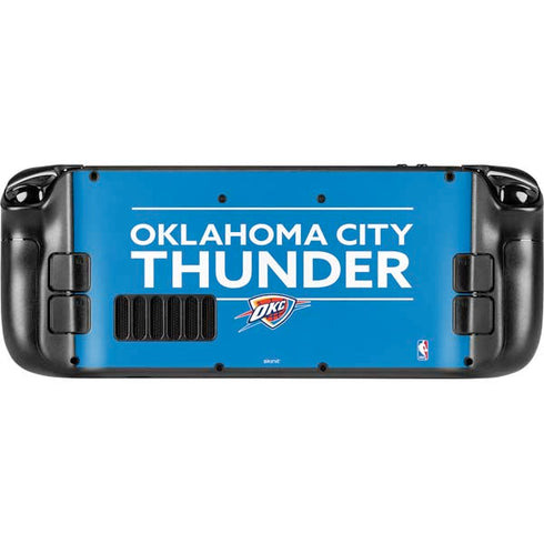 NBA Oklahoma City Thunder Standard - Blue Steam Deck Handheld Gaming Computer Skin