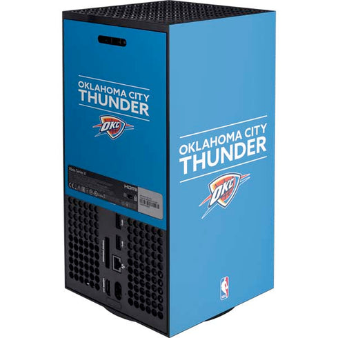NBA Oklahoma City Thunder Standard - Blue XBox Series X Digital Edition Console Skin
