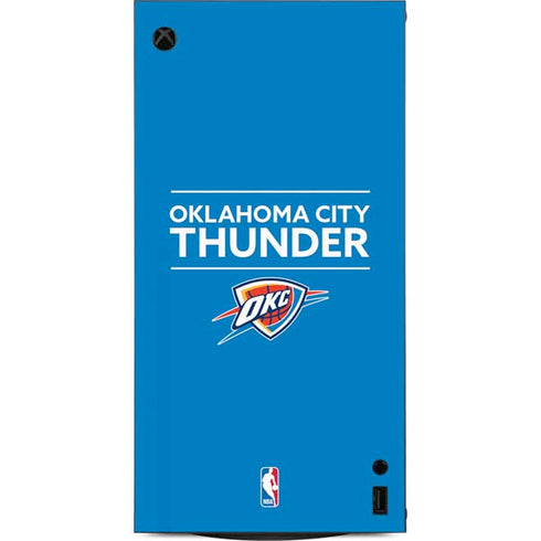NBA Oklahoma City Thunder Standard - Blue XBox Series X Digital Edition Console Skin