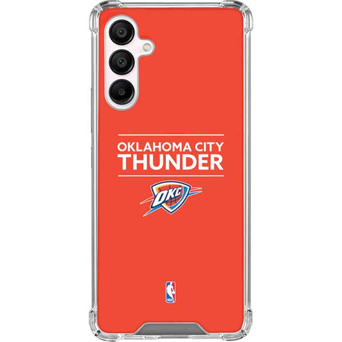 NBA Oklahoma City Thunder Standard - Orange Galaxy A16 5G Clear Case