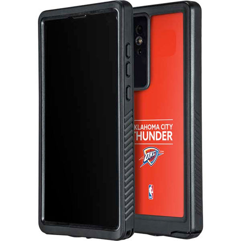 NBA Oklahoma City Thunder Standard - Orange Galaxy S24 Ultra Waterproof Case