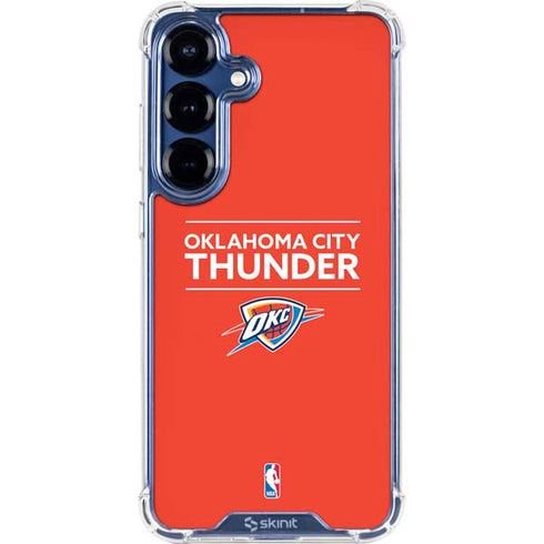 NBA Oklahoma City Thunder Standard - Orange Galaxy S25 Plus Clear Case