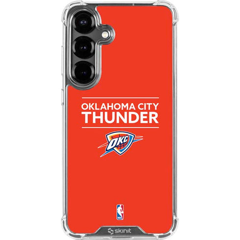 NBA Oklahoma City Thunder Standard - Orange Galaxy S26 Clear Case