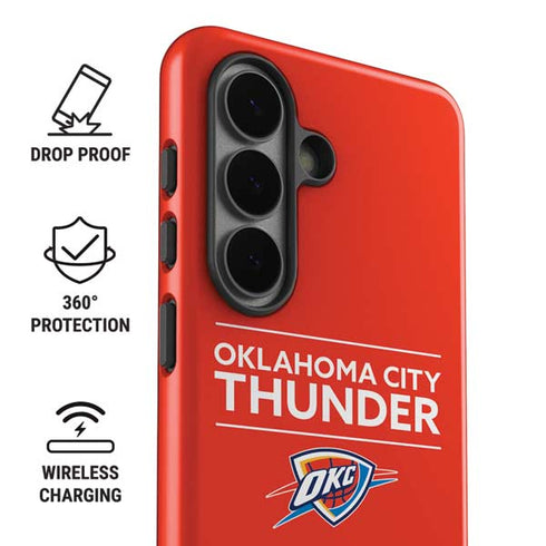 NBA Oklahoma City Thunder Standard - Orange Galaxy S26 Plus Impact Case
