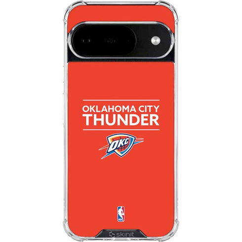 NBA Oklahoma City Thunder Standard - Orange Google Pixel 10 Clear Case
