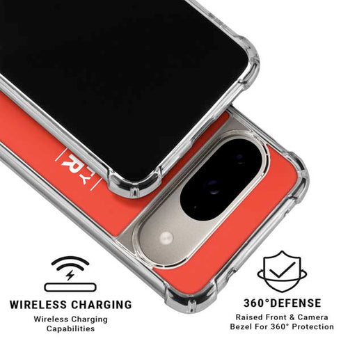 NBA Oklahoma City Thunder Standard - Orange Google Pixel 10 Clear Case