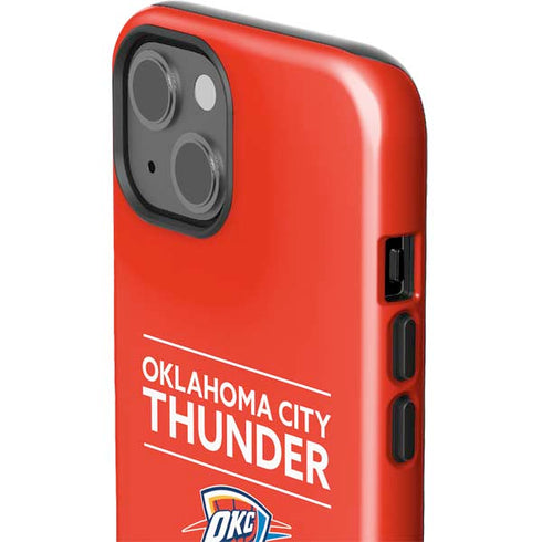 NBA Oklahoma City Thunder Standard - Orange iPhone 15 Impact Case