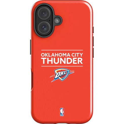 NBA Oklahoma City Thunder Standard - Orange iPhone 16 Impact Case