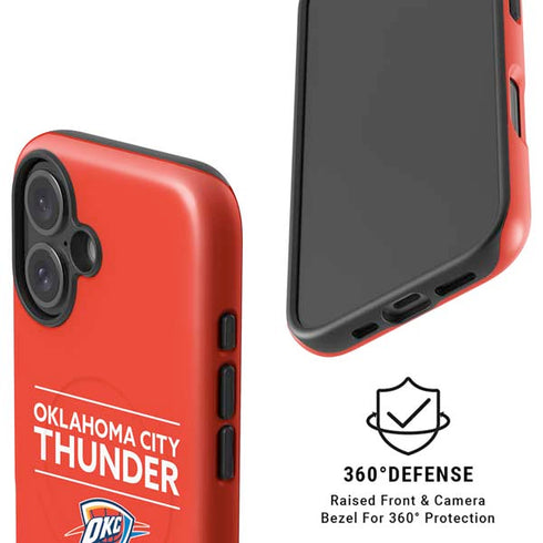 NBA Oklahoma City Thunder Standard - Orange iPhone 16 Magsafe Impact Case