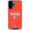 NBA Oklahoma City Thunder Standard - Orange iPhone 16 Plus Clear Case