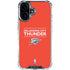 NBA Oklahoma City Thunder Standard - Orange iPhone 16 Plus Clear Case