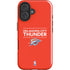 NBA Oklahoma City Thunder Standard - Orange iPhone 16 Plus Impact Case