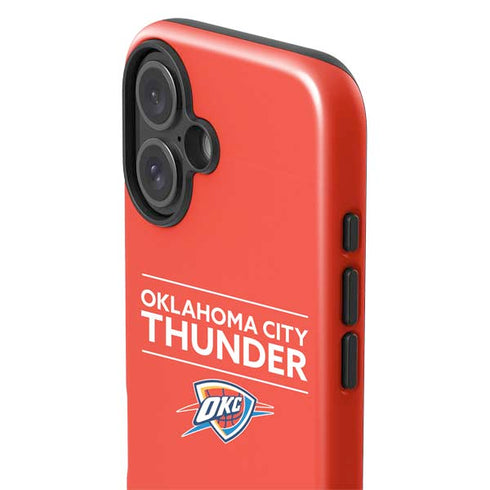 NBA Oklahoma City Thunder Standard - Orange iPhone 16 Plus Impact Case