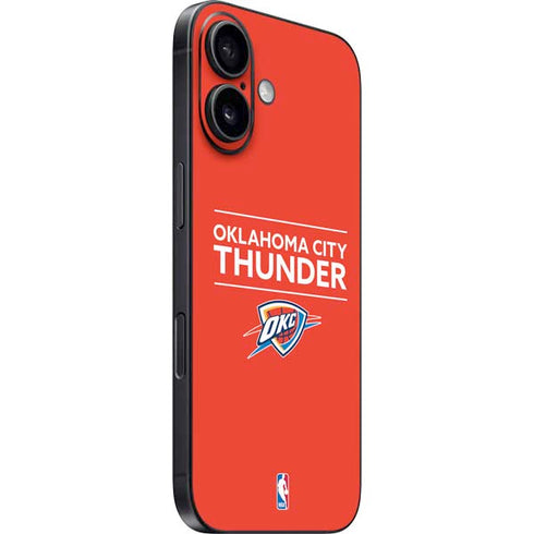 NBA Oklahoma City Thunder Standard - Orange iPhone 16 Plus Skin