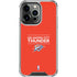 NBA Oklahoma City Thunder Standard - Orange iPhone 16 Pro Clear Case