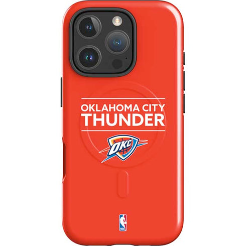 NBA Oklahoma City Thunder Standard - Orange iPhone 16 Pro Magsafe Impact Case