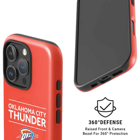NBA Oklahoma City Thunder Standard - Orange iPhone 16 Pro Max Magsafe Impact Case