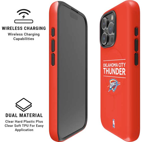 NBA Oklahoma City Thunder Standard - Orange iPhone 16 Pro Max Magsafe Impact Case