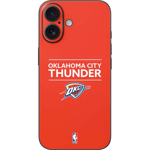 NBA Oklahoma City Thunder Standard - Orange iPhone 16 Skin