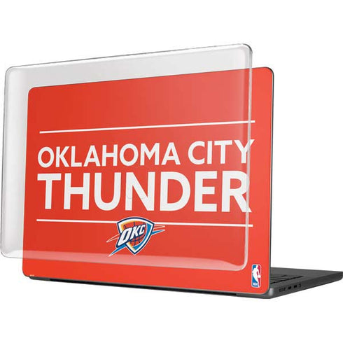 NBA Oklahoma City Thunder Standard - Orange MacBook Pro 14in (2021-24) Case plus Skin