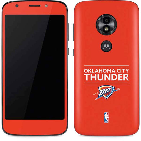 NBA Oklahoma City Thunder Standard - Orange Moto E5 Play Skin