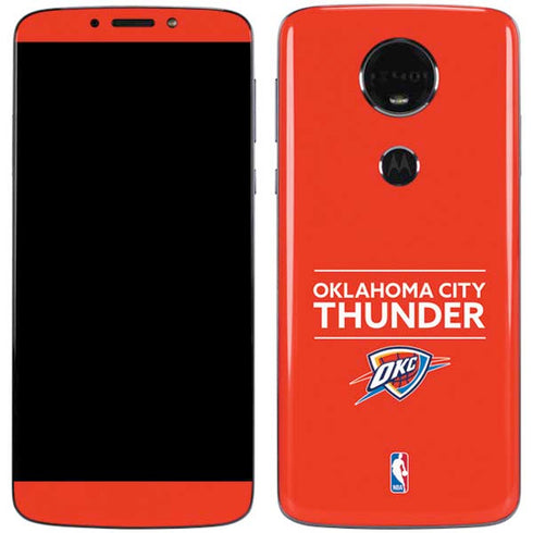 NBA Oklahoma City Thunder Standard - Orange Moto E5 Plus Skin