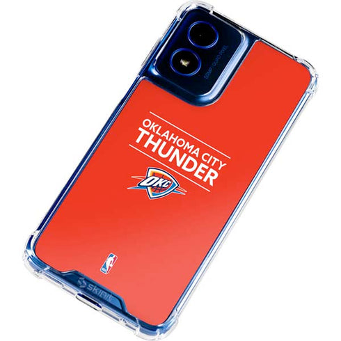 NBA Oklahoma City Thunder Standard - Orange Moto G 5G (2024) Clear Case