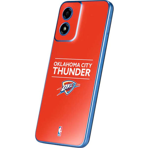 NBA Oklahoma City Thunder Standard - Orange Moto G Play 4G (2024) Skin