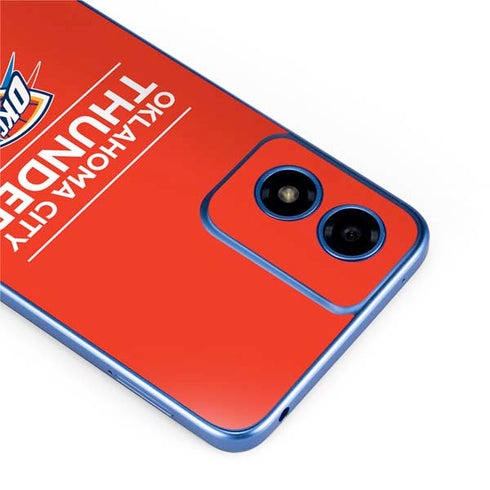NBA Oklahoma City Thunder Standard - Orange Moto G Play 4G (2024) Skin