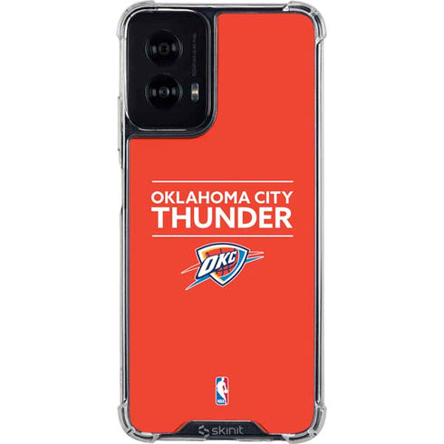 NBA Oklahoma City Thunder Standard - Orange Moto G Power 5G (2024) Clear Case