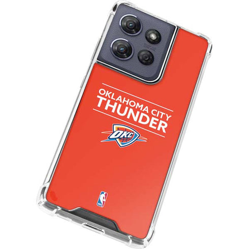 NBA Oklahoma City Thunder Standard - Orange Moto G Stylus 5G (2025) Clear Case