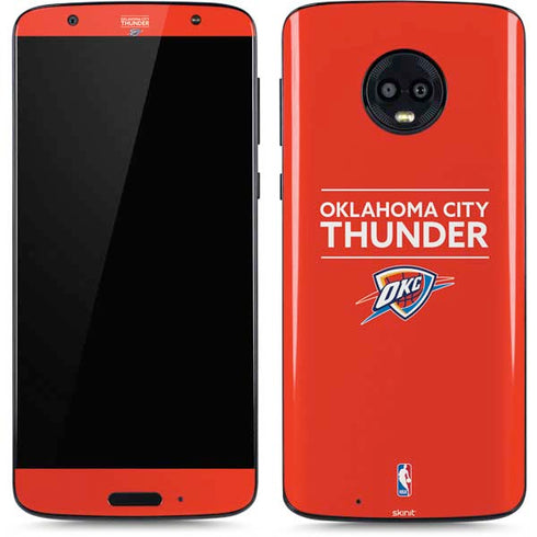 NBA Oklahoma City Thunder Standard - Orange Moto G6 Skin
