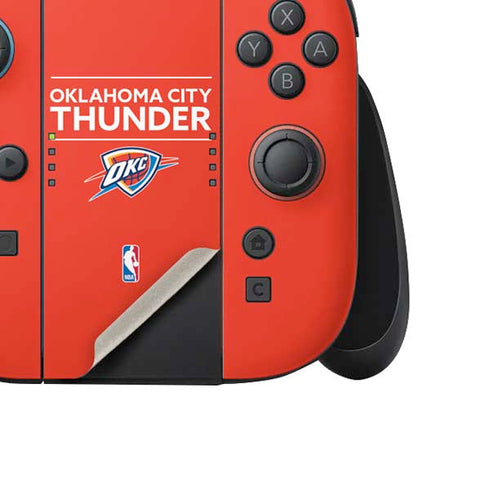 NBA Oklahoma City Thunder Standard - Orange Nintendo Switch 2 (2025) Joy-Con Controller Skin