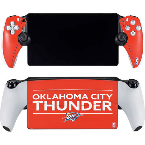NBA Oklahoma City Thunder Standard - Orange PlayStation PS5 Skins