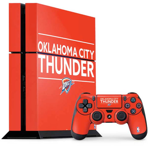 NBA Oklahoma City Thunder Standard - Orange PlayStation PS4 Skins