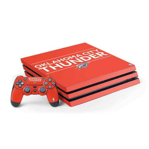 NBA Oklahoma City Thunder Standard - Orange PlayStation PS4 Skins