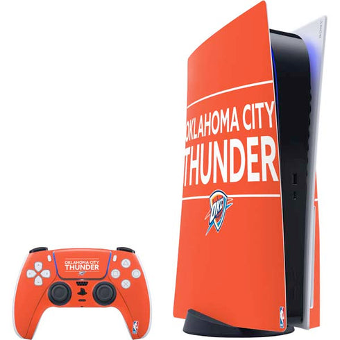 NBA Oklahoma City Thunder Standard - Orange PlayStation PS5 Skins