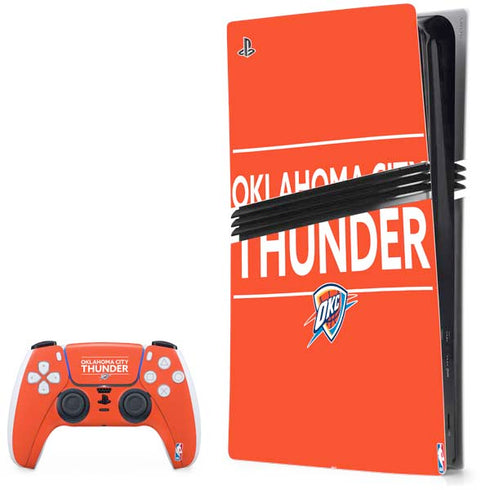 NBA Oklahoma City Thunder Standard - Orange PS5 Pro Bundle Skin