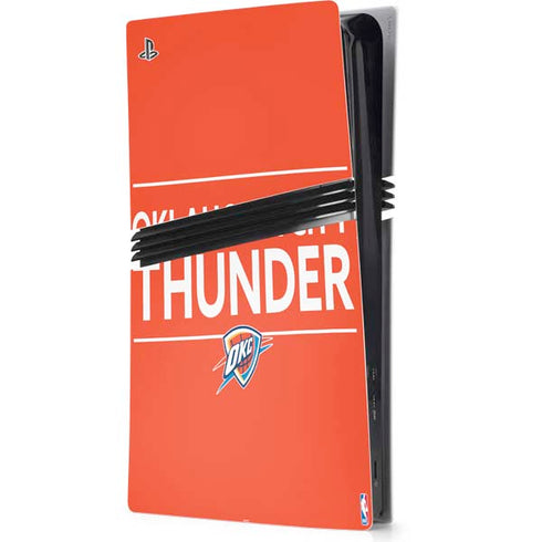 NBA Oklahoma City Thunder Standard - Orange PS5 Pro Console Skin