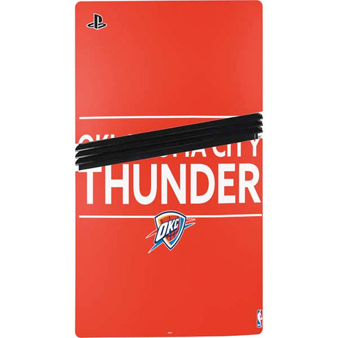 NBA Oklahoma City Thunder Standard - Orange PS5 Pro Console Skin