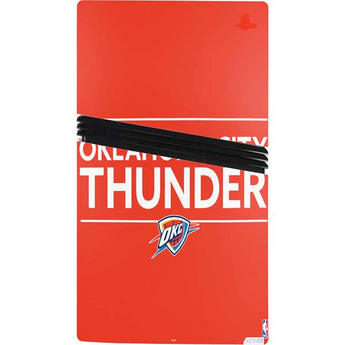 NBA Oklahoma City Thunder Standard - Orange PS5 Pro Console Skin